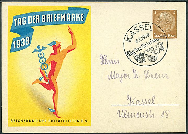 Tag der Briefmarke 1939. Reichsbund der Philatelisten E. V. Uden adresselinier. U/no. 