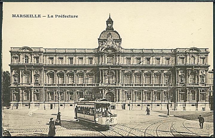 Marseille. La Préfecture. Med sporvogn. 