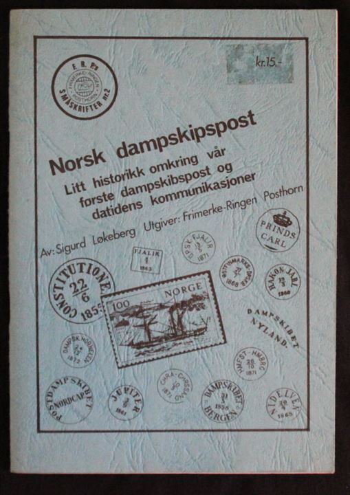 Norsk dampskipspost af Sigurd Løkeberg. 58 sider.
