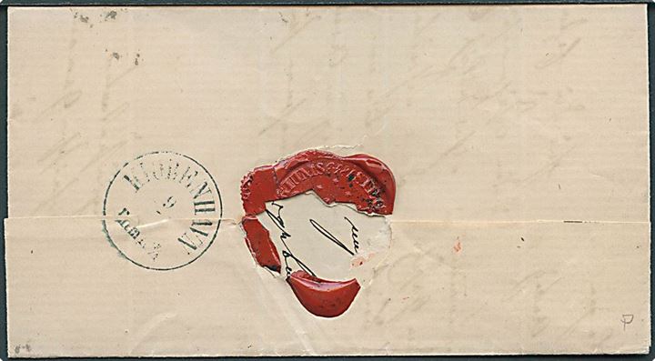 ½ gr. og 1 gr. Norddeutscher Postbezirk på 1½ gr. brev fra Tondern d. 8.5.1870 til København. Særtakst.