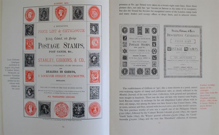 The Stanley Gibbons Centenary 1856-1956. Firmahistorie. 40 sider løs i ryggen.
