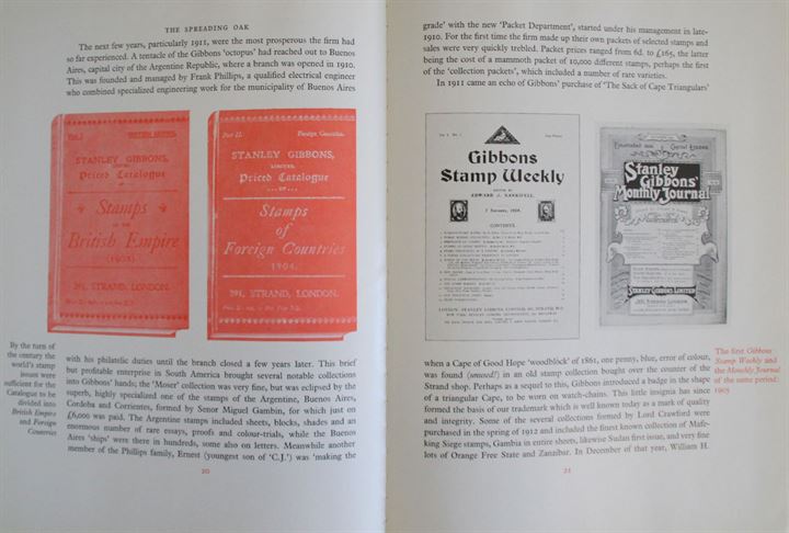 The Stanley Gibbons Centenary 1856-1956. Firmahistorie. 40 sider løs i ryggen.