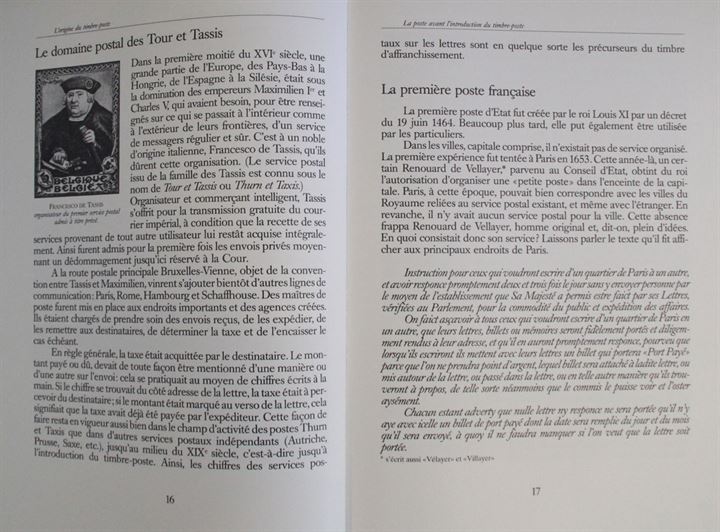 L'origine du Timbre-Poste - et son expansion dans monde af Traugott Haefeli-Meylan. 168 sider.