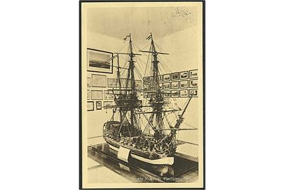Skibsmodel paa Varde Museum. Stenders no. 54314.