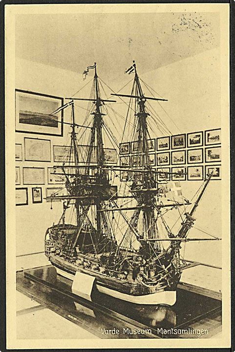 Skibsmodel paa Varde Museum. Stenders no. 54314.