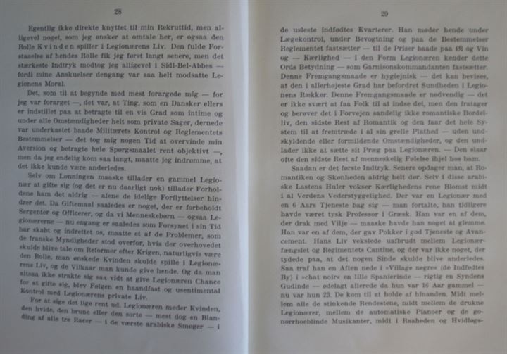 I Fremmedlegionens Fodspor - fortalt af Tinsoldaten. V. Pio Boghandel 188 sider.