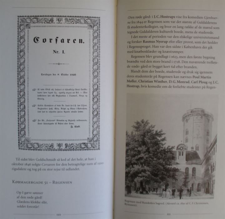 Hen over Torv og Gade - Mennersker og huse i Guldalderens København af Claus M. Smidt & Mette Winge. 208 sider + bykort.