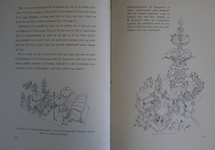 Vandringer i København af Ebbe Sadolin. Illustreret med tegninger. 154 sider.