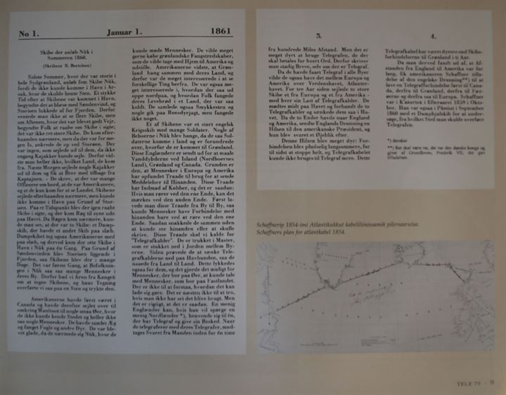 Tele 75 - Oqaluttuatsialaat - Krønike 1925-2000 af Per Danker. Illustreret jubilæumsskrift med både dansk og grønlandsk tekst. 264 sider. 