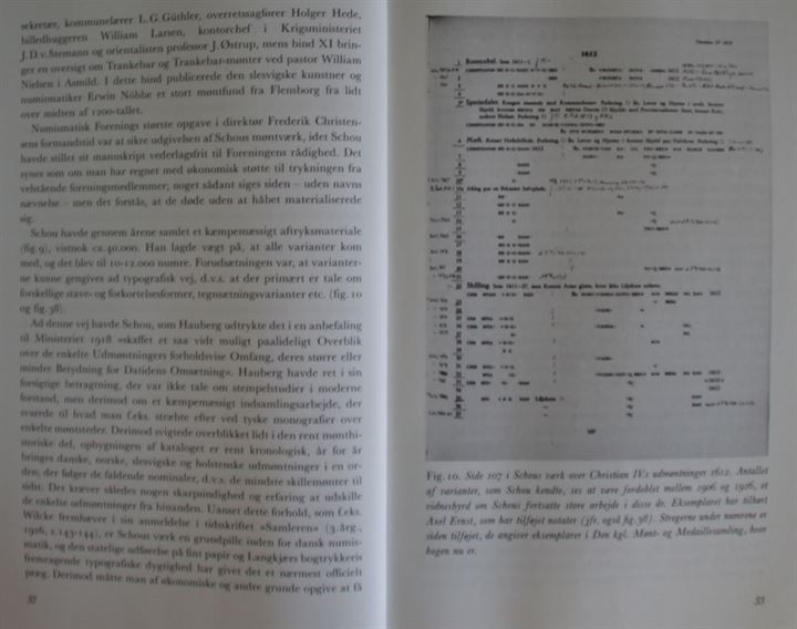 Møntsamlere og Forskere - Dansk Numismatisk Forening 1885-1985 af Jørgen Steen Jensen. 126 sider