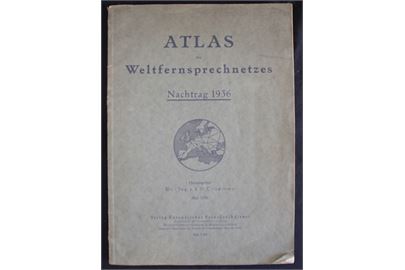 Atlas des Weltfernsprechnetzes 1936. Kort over telefonnet i udvalgte lande i Europa og visse oversølande. 27 kort.