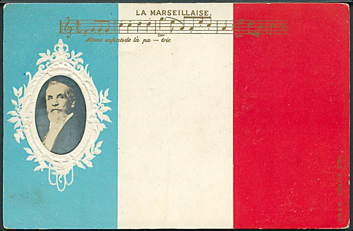 Præsident Émile Loubet af Frankrig med flag. No. 9794.