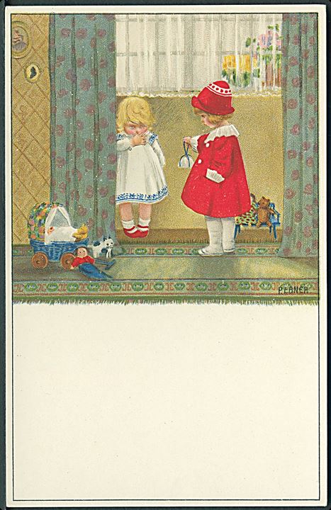 P. Ebner: Piger og legetøj. M. M. no. 878. 