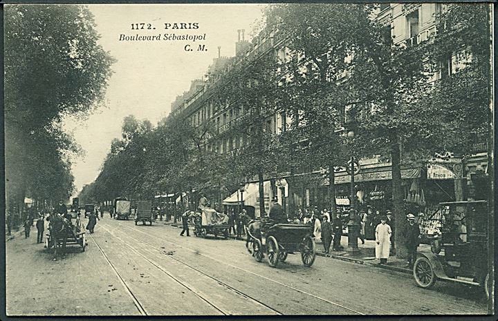 Paris. Boulevard Sébastopol. C. M. no. 1172. 