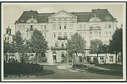 Sverige. Jönköping, Grand Hotell. Fotokort no. 39902. 