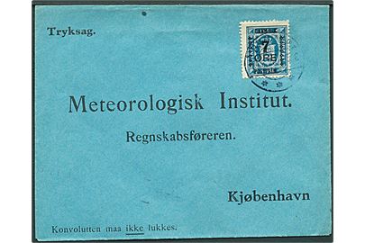 7/4 øre Provisorium på tryksag fra Brørup d. 14.6.1926 til Meteorologisk Institut, Kjøbenhavn.
