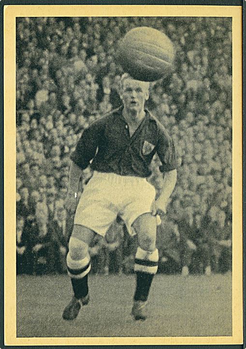 Fodboldlandshold. Jack Johnson fra B 1909 Odense, halfback. Debuterede på landsholdet d. 7.6.1951. U/no.