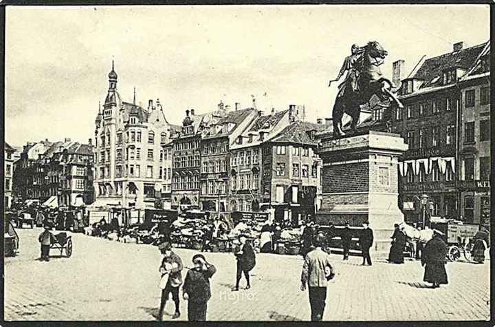 Absalons statue paa Højbro Plads. P. Heckscher no. 2038.