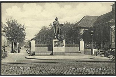 Jacob Gades monument i København. Stenders no. 713.