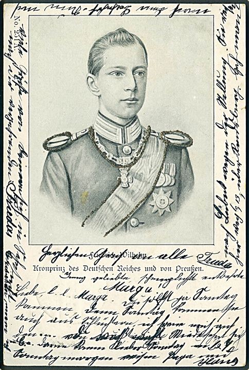 Kronprins Friedrich Wilhelm af Tyskland og Preussen. No. 251 A. Med glimmer. 