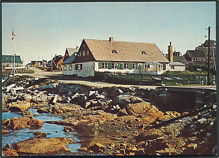 Grønland. Hans Egedes hus ved den gamle kolonihavn, Godthåb. KGH no. 33.