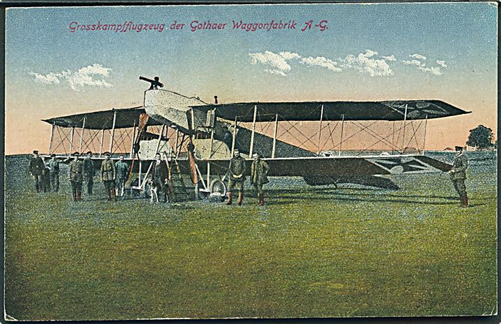 Tyskland. Gotha G.I Gothaer Waggonfabrik A.-G. bombemaskine under 1. verdenskrig. U/no.