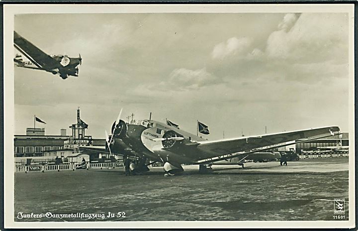 Lufthansa Junkers Ju52 D-3127 Otto Parschau. Forulykket i Frankrig 1938. Har været opklæbet.
