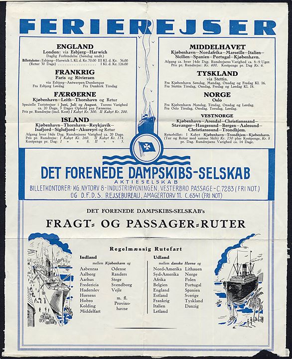 15 øre Karavel på DFDS Radiobrev formular med meddelelse fra Skandinavisk Amerika Linie damper S/S Hellig Olav modtaget af provinsbåden S/S C. F. Tietgen annulleret Fra Aarhus og sidestemplet København d. 23.9.1930 til Oslo, Norge.