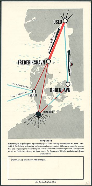 DFDS Frederikshavn-Oslo - Hovedruten for autotrafik. Ruteplan og prisliste.