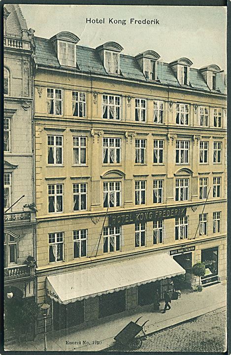 København. Hotel Kong Frederik. No. 1750. 