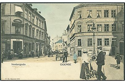 Odense, Vestergade. Stenders no. 2195. 
