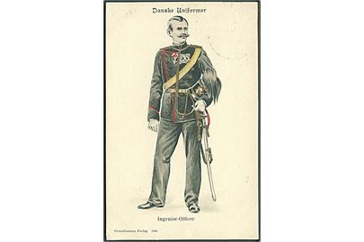 Danske Uniformer. Ingeniør - Officer. Corneliussens Forlag no. 1061. 