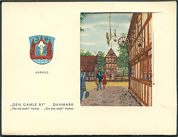 3D kort i 3 lag. Aarhus. Den gamle by. Wilkig & Landsbo no. 573 - 9. 