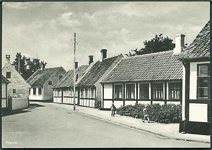 Nexø gadeparti. Stenders, Bornholm no. 1070 K. 