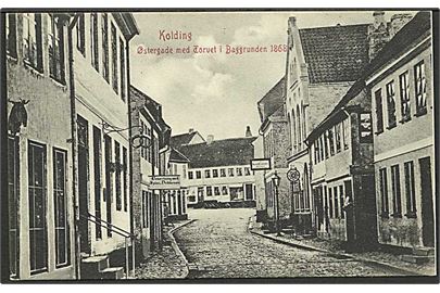 Østergade med Torvet anno 1868 i Kolding. U/no.