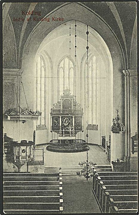 Det indre af Kolding Kirke. J. Schultz 