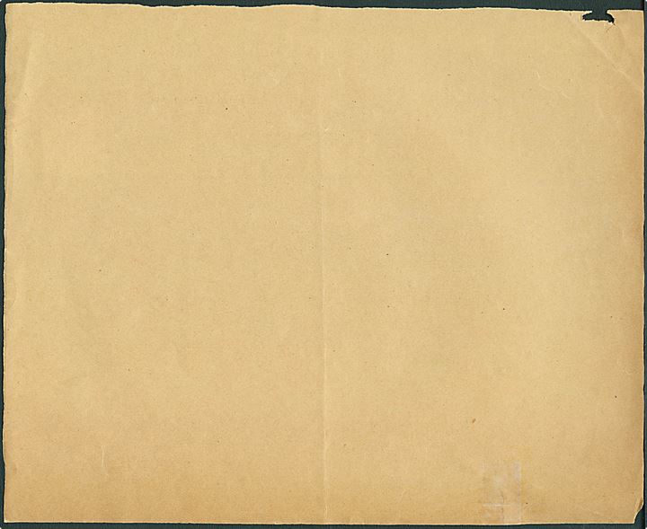 5 øre Chr. X annulleret m. kontorstempel Frederikshavn på formular nr. 8 for indkøb af tjenestefrimærker, ændret m. blæk til alm. frimærker, i Frederikshavn d. 15.1.1920. Vanskelig formular. 