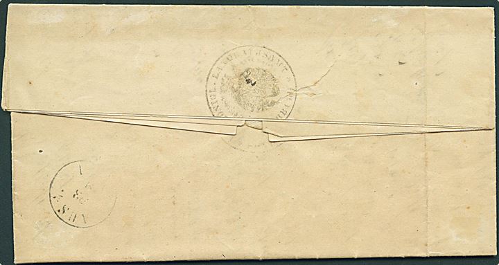 Norddeustcher Postbezirk ½ gr. og 1 gr. Tjenestemærke på brev annulleret med toringsstempel Augustenburg d. 21.9.1871 til Oxbüll pr. Norburg. Fuldt indhold.
