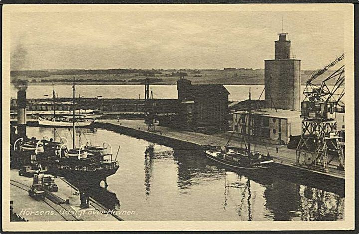 Havneparti fra Horsens. Stenders Horsens no. 256.