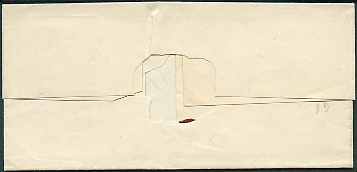 1870 (ca.). Ufrankeret pakkefølgebrev for tjenestepakke med stjernestempel GUDHJEM og sidestemplet antiqua Rønne d. 14.5.18xx til Kiöbenhavn.