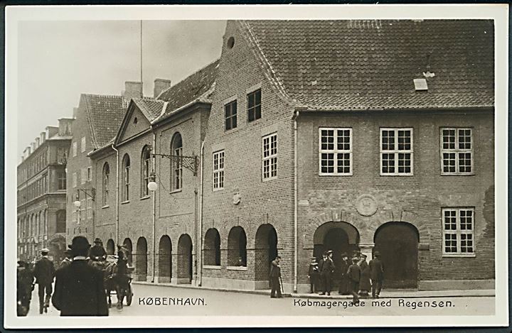 København. Købmagergade med Regensen. Stenders no. 375. 