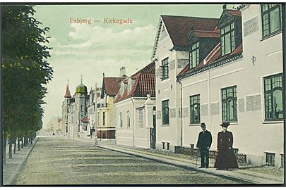 Esbjerg, Kirkegade. C. J. C. no. 1065. 