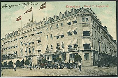 København. Hotel D'Angleterre. No. 1017. (Afrevet mærke). 