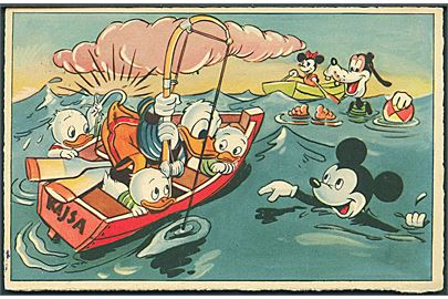 Walt Disney: Anders, Nevøerne, Mickey, Fedtmule & Minnie i/på vandet. Serie 63. 