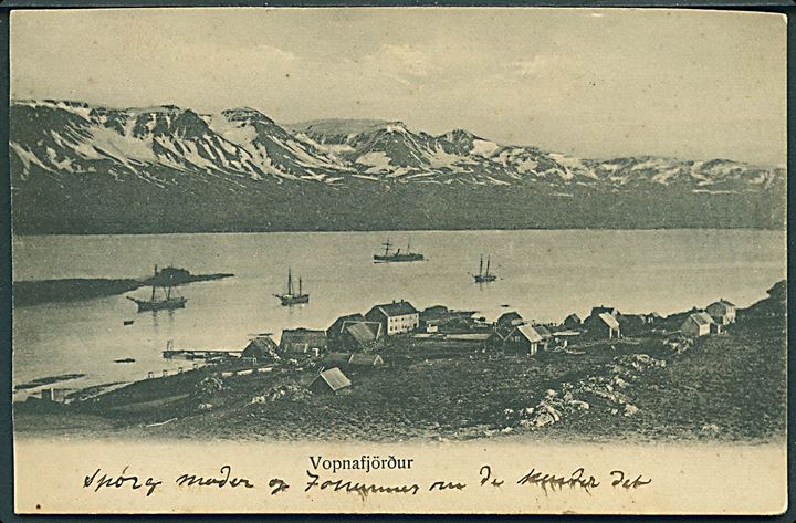 Vopnafjörður. Thomsens Magasin no. 38. (Klippet). 