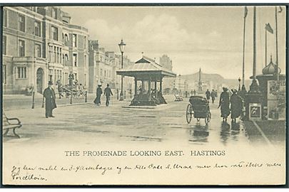 The Promenade Looking East. Hastings. The Phil Co., Series no. 1004. 