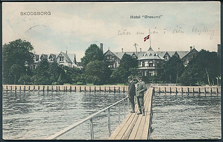 Skodsborg med Hotel Øresund. Stenders no. 3765. 