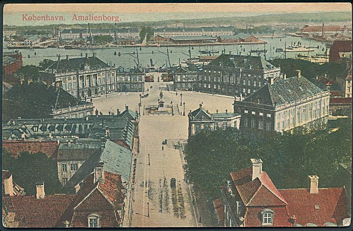 København. Amalienborg set fra luften. V. M. K. no. 1001. 