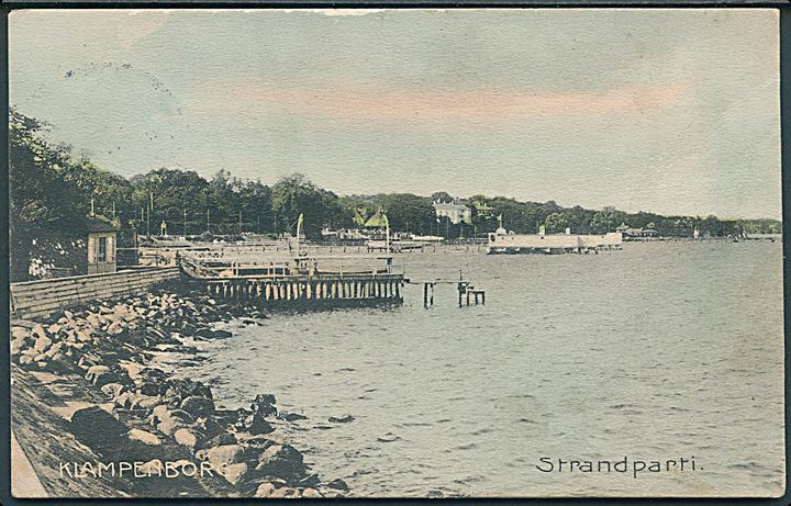 Klampenborg strandparti. Stenders no. 8657. 