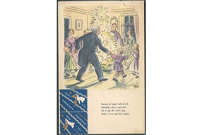 Herluf Jensenius: Familien danser om juletræet. L. Levison Junr. no. 5252. 